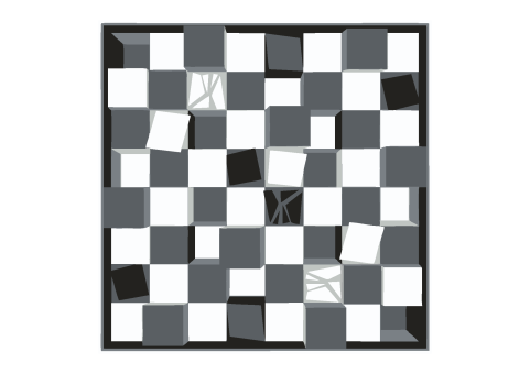 DecoMark™ 3D Schach Spielfeld 3200 x 3200 mm, VPE= 1