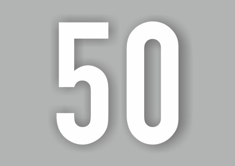 PREMARK® Vizibility Typ II Markierung - Glattstrich Zahl 50 4000 mm, VPE = 1