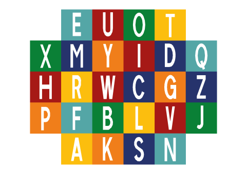 DecoMark™ Große Alphabet-Tafel A-Z 2000x 2400 mm, VPE= 1