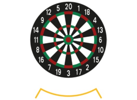 DecoMark™ 2D Dart Board 4000 x 4000 mm, VPE= 1