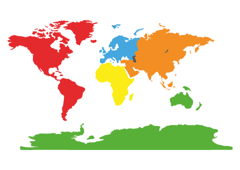 DecoMark™ Weltkarte 12600 x 7250 mm, VPE= 1