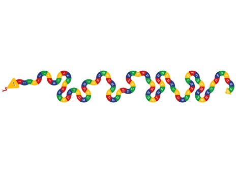 DecoMark™ Große Zahlen-Schlange, Zahlen 1-100 15713 x 2155 mm, VPE= 1
