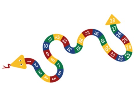 DecoMark™ Mittlere Zahlen-Schlange, Zahlen 1-28 4500 x 1869 mm, VPE= 1