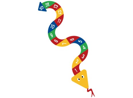 DecoMark™ kleine Zahlen-Schlangen, Zahlen 1-15 3010 x 1017 mml, VPE= 1