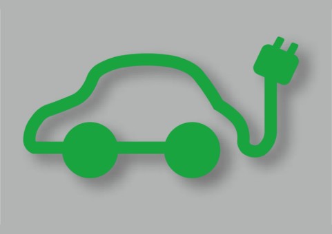 PREMARK® RAL 6024 Ladestation für Elektrofahrzeuge, E-Auto-Symbol grüner Stecker 1600 x 800 mm, VPE = 1