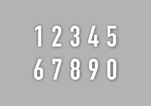 PREMARK® Einzelne Zahlen 
