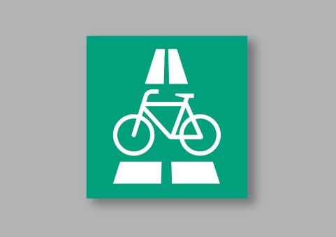 PREMARK® Symbol Fahrradschnellstraße 1000 x 1000 mm, VPE = 1