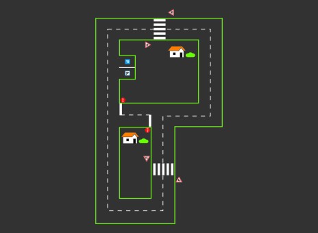 DecoMark™ Mittlere Spielstraße - Medium Road Circuit 13000 x 8000 mm, VPE= 1