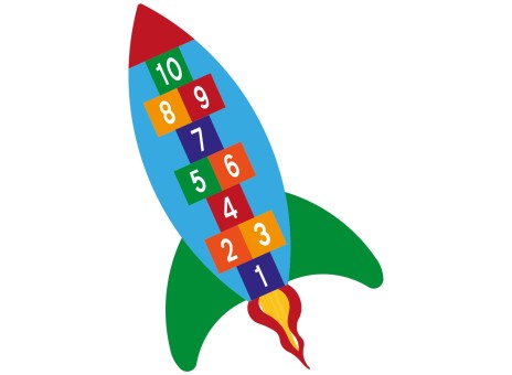 DecoMark™ 2D Raketen Hopscotch 3500 x 2000 mm, VPE= 1