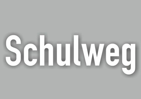 PREMARK® Schriftzug SCHULWEG 