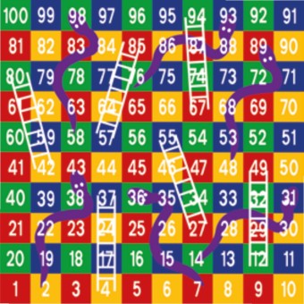 DecoMark™ 2D Schlange und Leitern 1-49 2100 x 2100 mm, VPE= 1