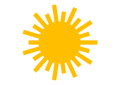 DecoMark™ Sonne (Kontaktspot) 900 x 900 mm, VPE= 1