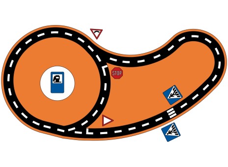 DecoMark™ Verkehrsschule 3000 x 6000 mm, VPE=1